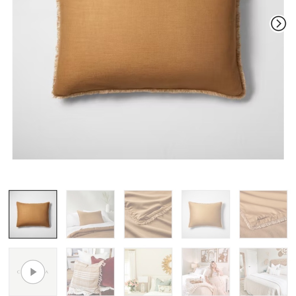 Casaluna warm brown Pillow Cover